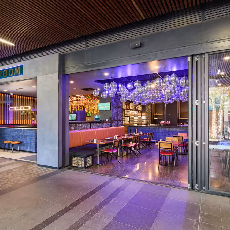 70's Room Private Dining Hall 5 Modern restaurant with vibrant decor.