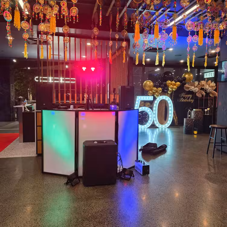 Large Function Hall The Bazaar Room 4 Festive birthday party setup with decorations